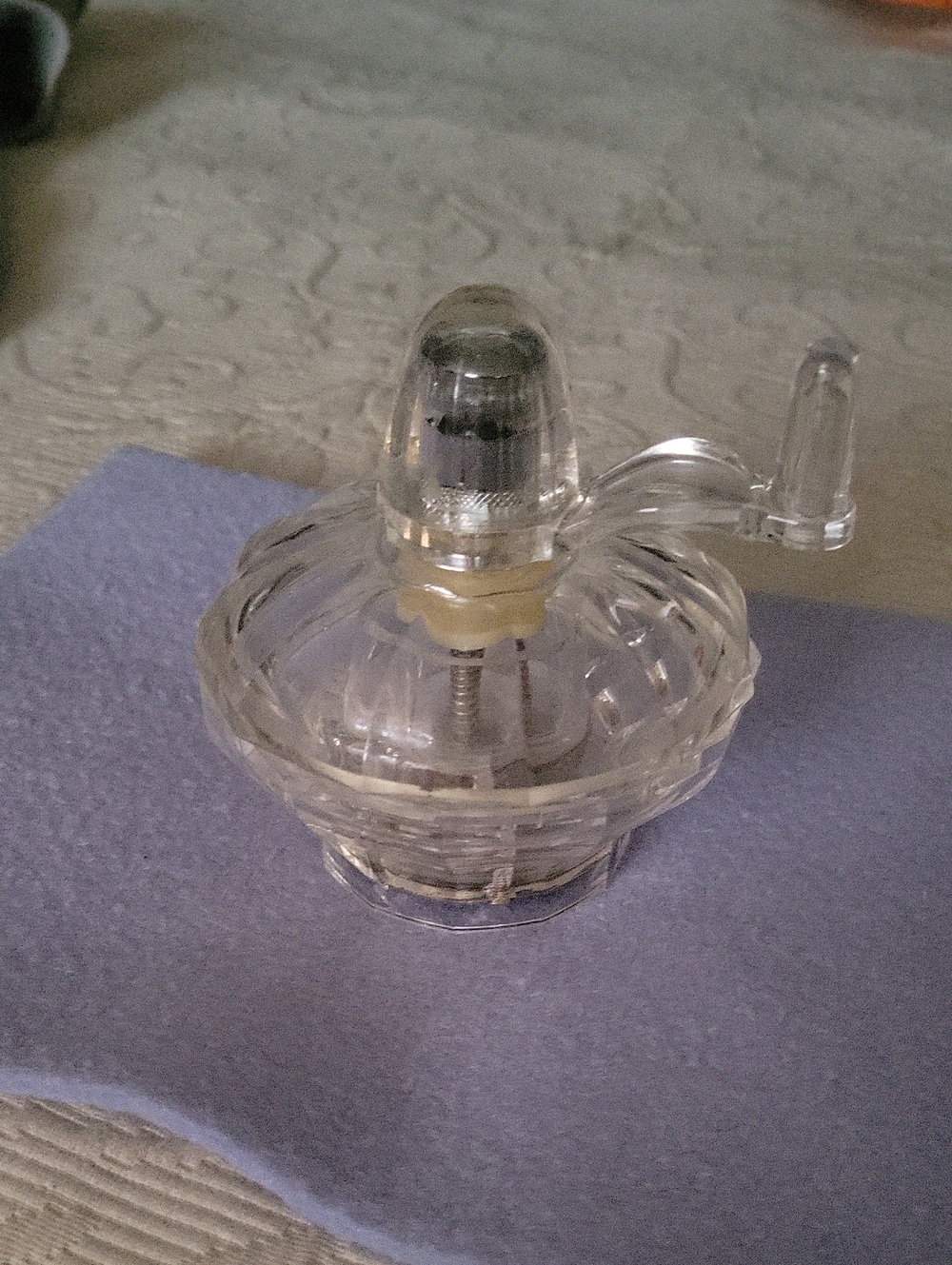 Vintage Mr.Dudley Clear Acrylic Manual Spice Grinder - Transparent